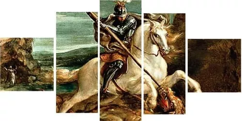 Quadro Mosaico Sao Jorge